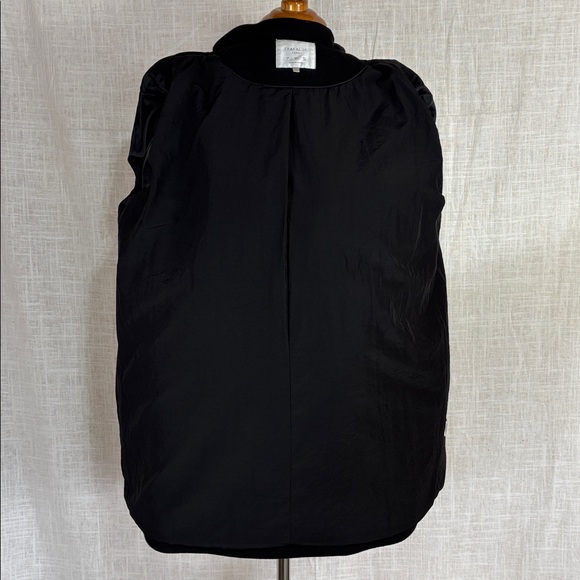 ZARA Trafaluc black wool duffle coat with silver-toned hardware - so awesome - Picture 9 of 10